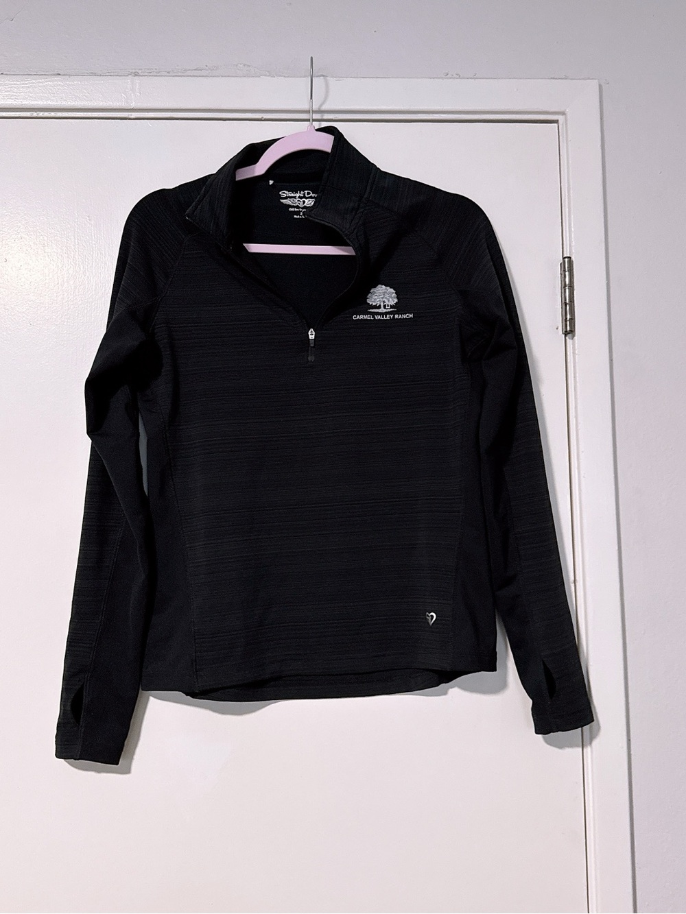 Black Quarter-Zip Performance Top -